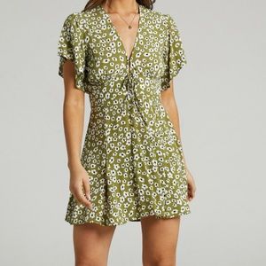 Rue Stiic Green Floral Mini